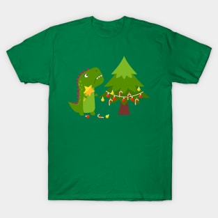 Tree Rex Christmas Dino T-Shirt